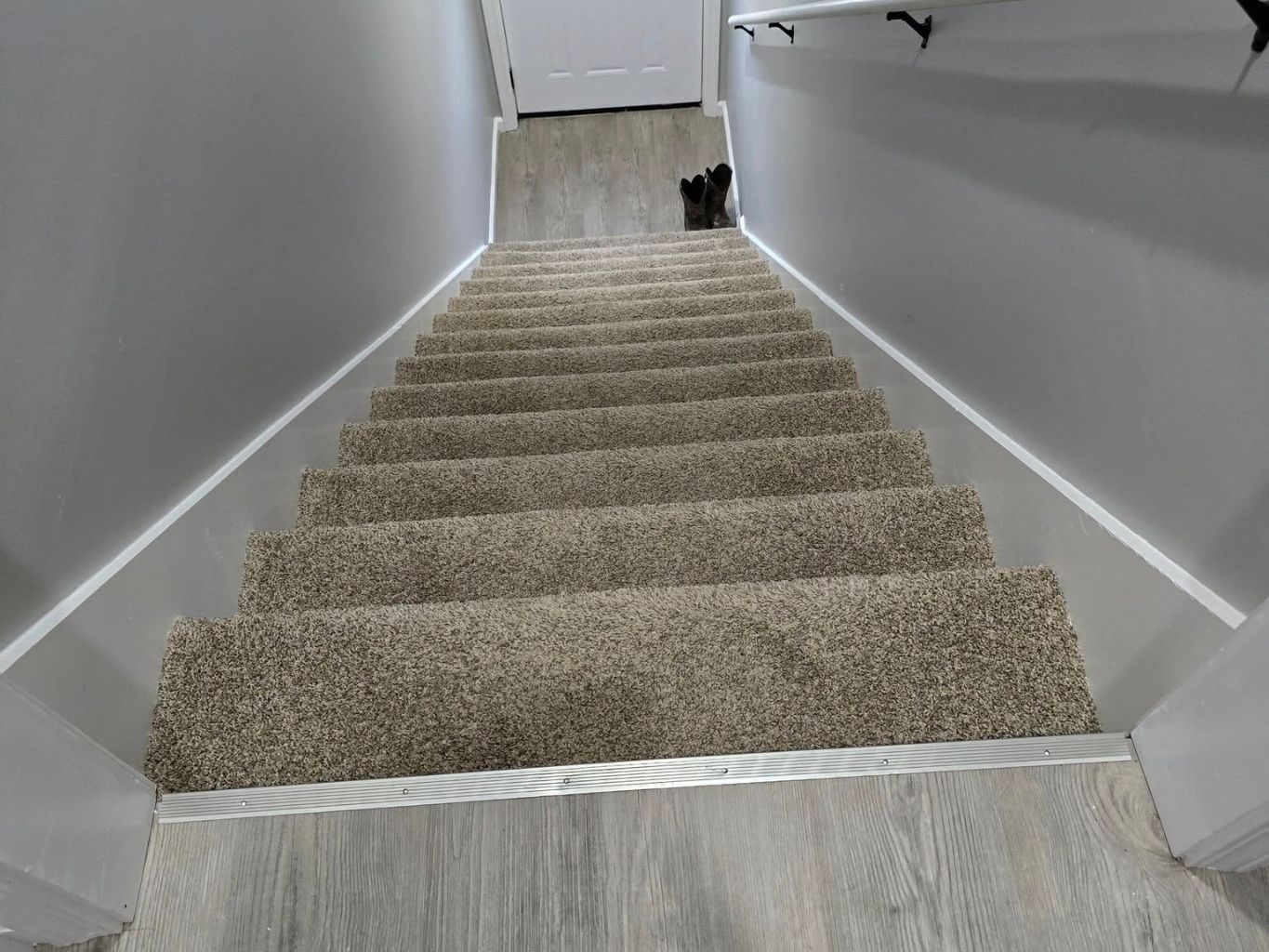 New hardwood floor installation completed by E & A Construction LLC in a remodeled Indiana home